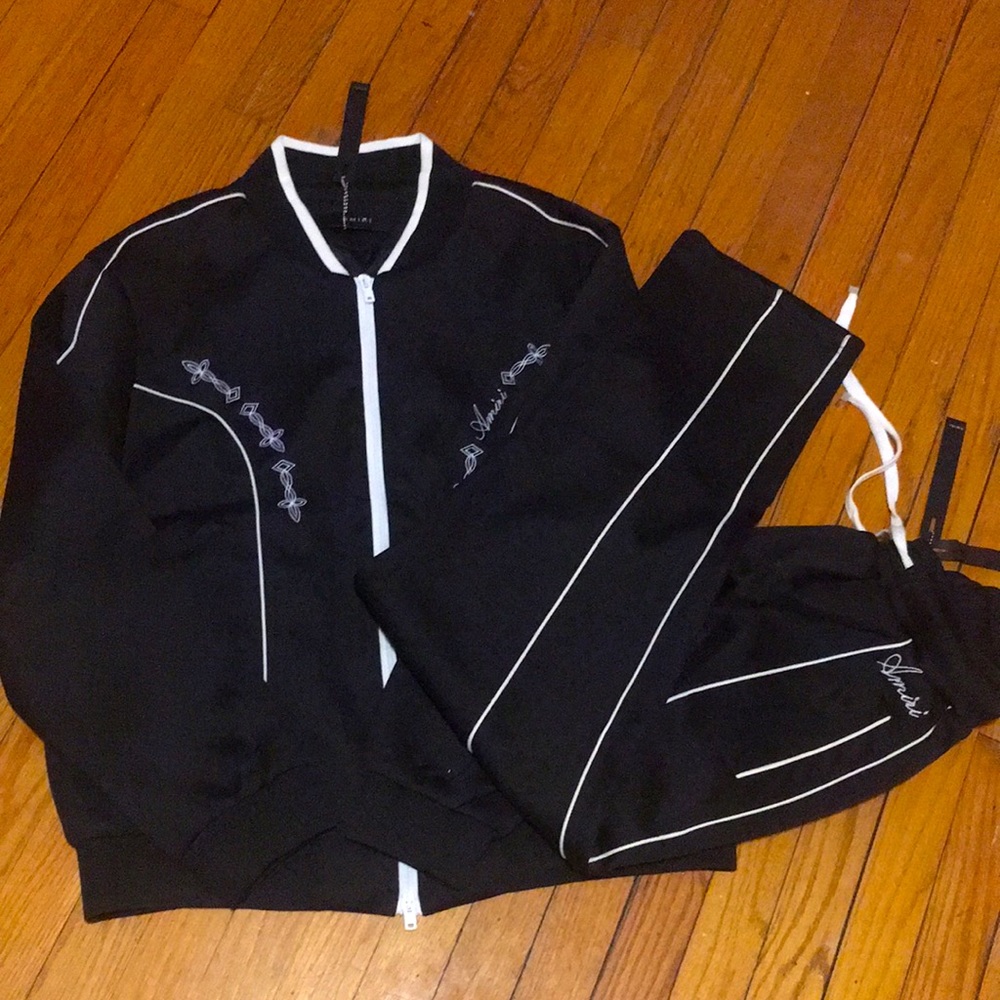 Amiri track suit western sheen Black( awesome Deal)